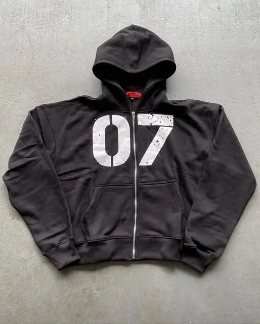 Ropa de hombre, traje de suéter suelto de calle de moda para hombres y mujeres, traje de suéter con capucha y cremallera deportiva de hip hop, traje de pantalón_voghion.com