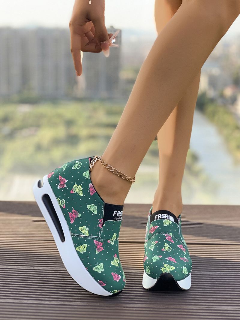 Frühjahr/Herbst 2024: Neue europäische und amerikanische Styles in großen Größen, Color-Blocking-Design, flache Ausschnitte, modische runde Zehenpartie, Slip-On-Schuhe mit dickem Schaft_voghion.com