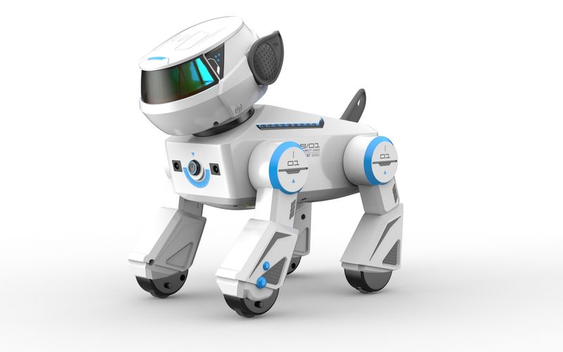 Cane robotico parlante con intelligenza artificiale - Robot Bluetooth programmabile con danza, verticale e riproduzione musicale (giocattolo intelligente interattivo)_voghion.com