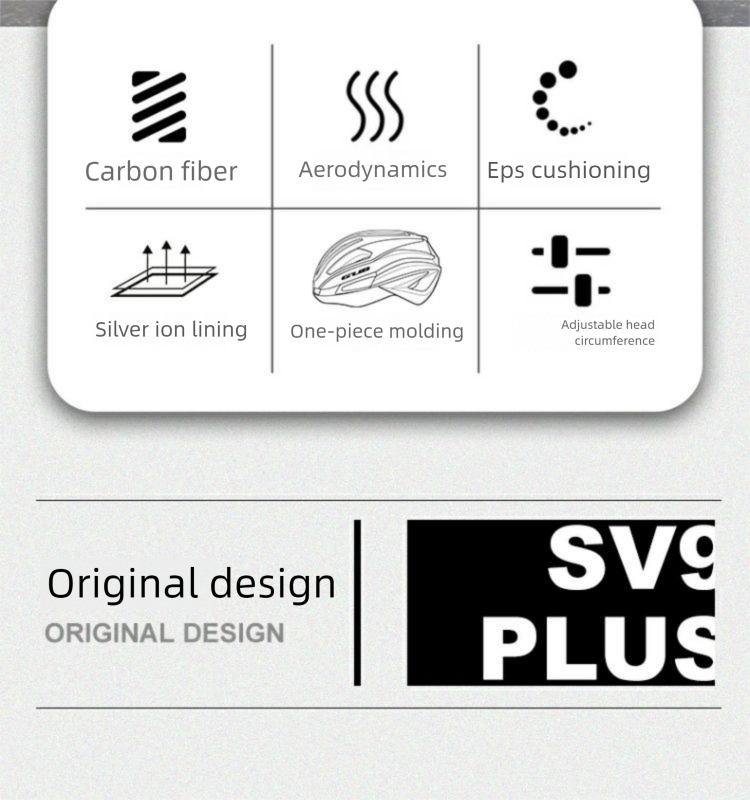 GUB SV9 Carbon Fiber Cycling One-piece Mountain Bike Ultralight Safety Helmet For Men And Women With Insect Net_voghion.com