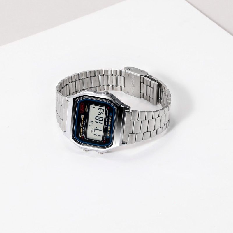 Cinturini adatti per orologi A158w/F91w/Ae1200 con tre lamiere in acciaio inossidabile per uomo e donna da 18 mm_voghion.com