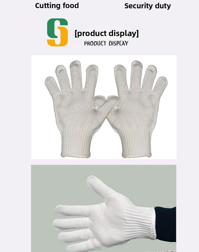 Guanti protettivi di sicurezza antitaglio e anti-pugnalata bianchi resistenti all'usura, livello 5, per esterni, 2024 Duty_voghion.com