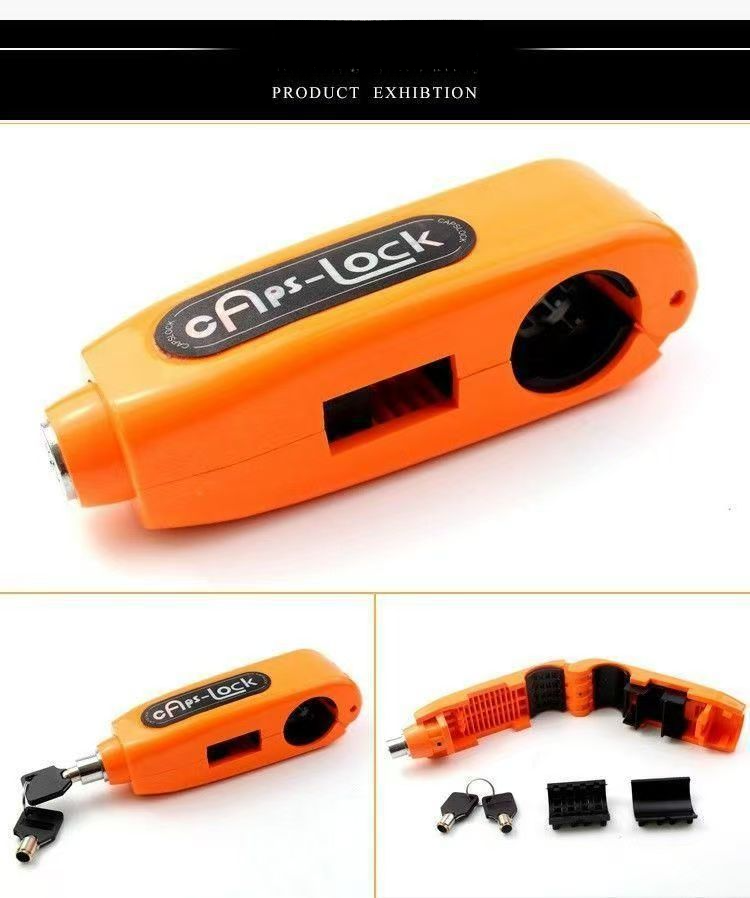 Throttle Handlebar Alarm Bicycle Universal Alloy Electric Brake Anti-theft Motorcycle Lock Mountain Bike_voghion.com