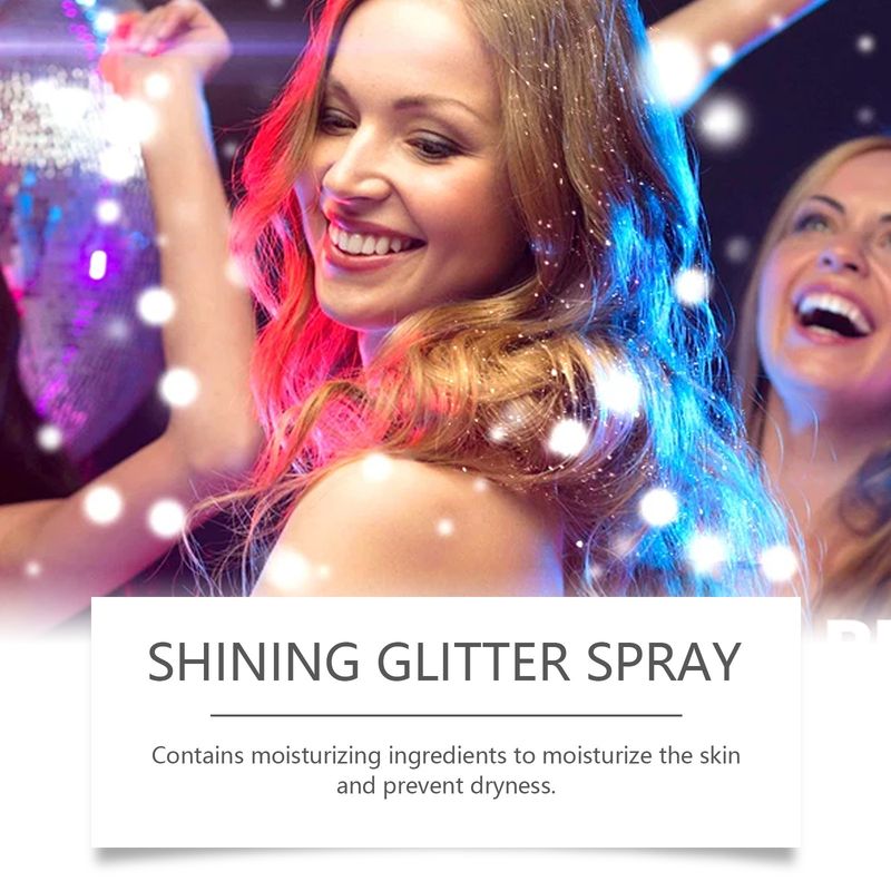 Bühnen-Make-up-Spray, aufhellender Glitzer für das Gesicht und das Schlüsselbein, natürliches, dreidimensionales, lang anhaltendes Highlight-Spray_voghion.com
