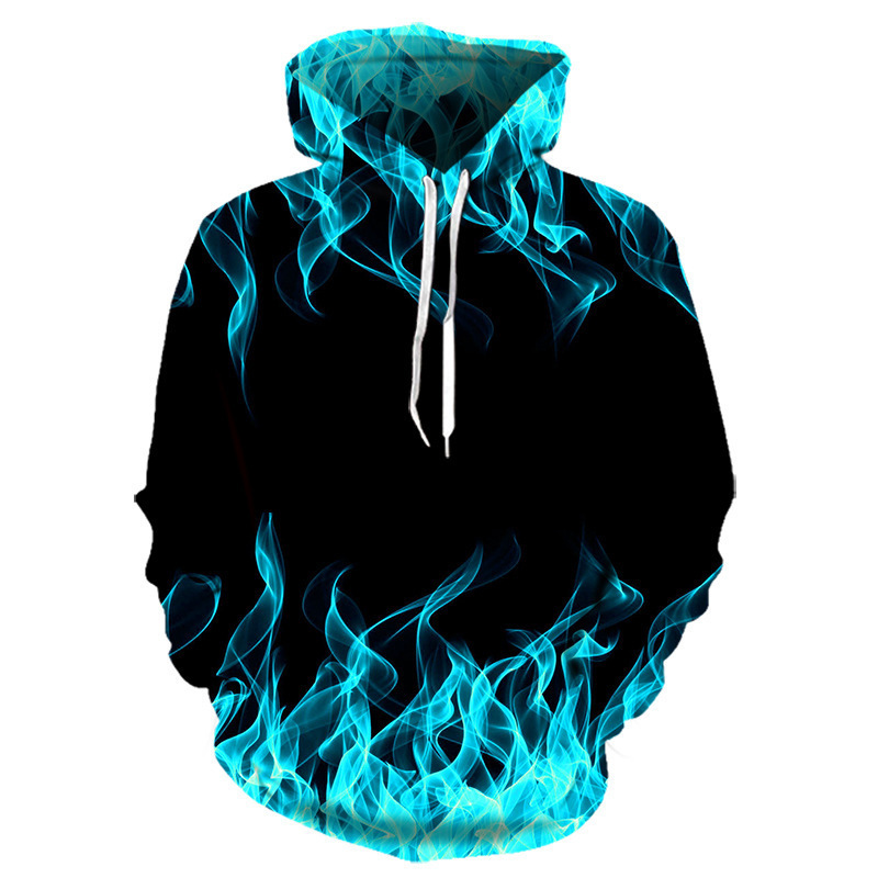 2024 Männer- a Fraepullover mat 3D-Digitaldruck, faarweg Flammenserie_voghion.com
