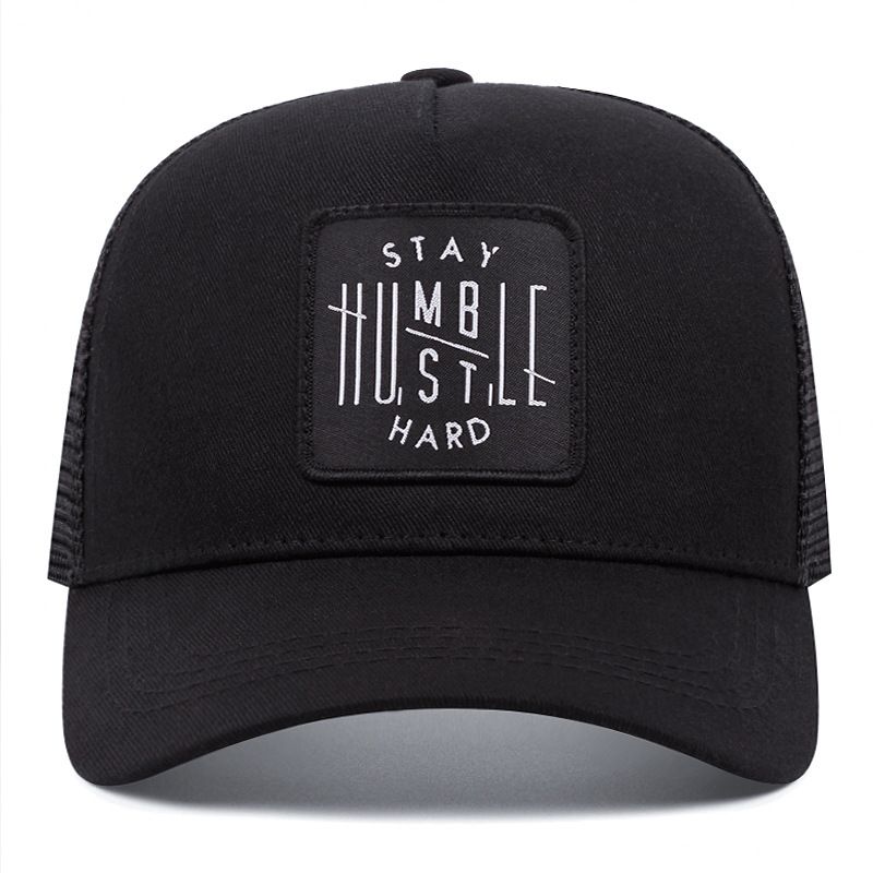 DAAAMN Emoji Embroidered Baseball Outdoor Sports Mesh Sunshade Cap_voghion.com