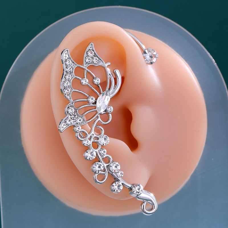 Internet-Promi-Stil, hohl, modisch, Schmetterling, nicht durchbohrt, für Frauen, superfeehaft, vielseitiges Design, Nischen-Ohrmanschette_voghion.com
