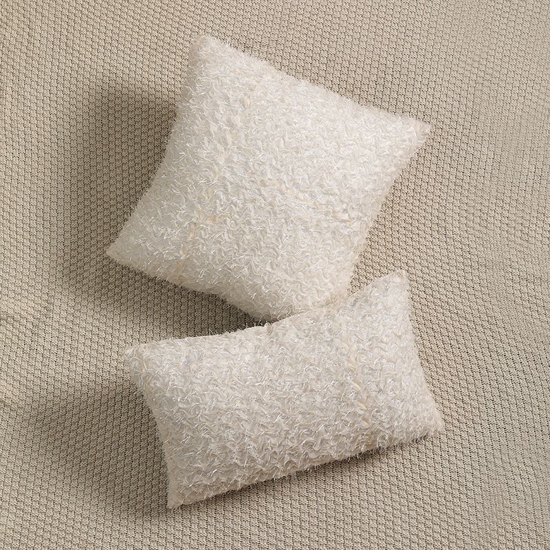 Nuovo bellissimo copricuscino per cuscino con fiore di rosa stereo in pizzo bianco per la stagione delle nozze, decorazione per la casa, copricuscino per divano_voghion.com