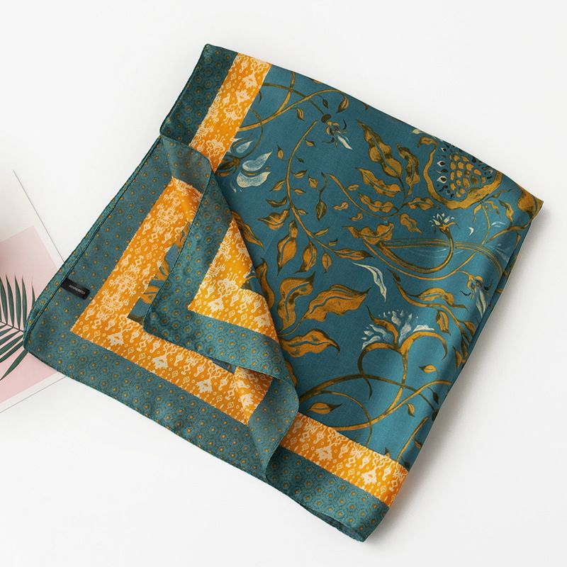 70 long mother's printed square high-end women's Korean version neck protection professional scarves, scarves_voghion.com