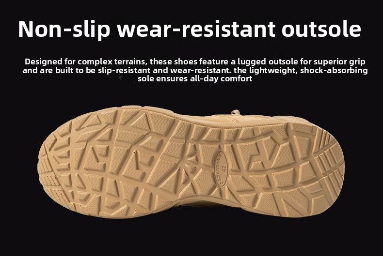 Wanderstiefel High Top Tactical Desert Brown Leichte Kampftrainingsstiefel_voghion.com