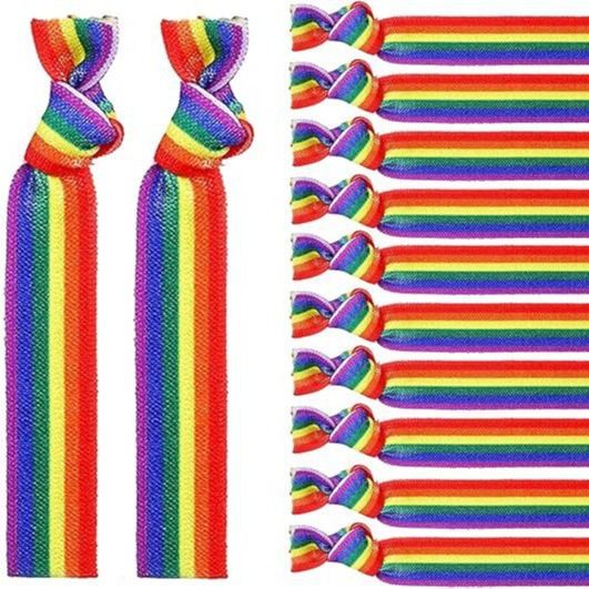 Hot selling high elastic bulk rainbow knotted proud he, wristbands, bracelets, accessories, hanging ropes, and_voghion.com