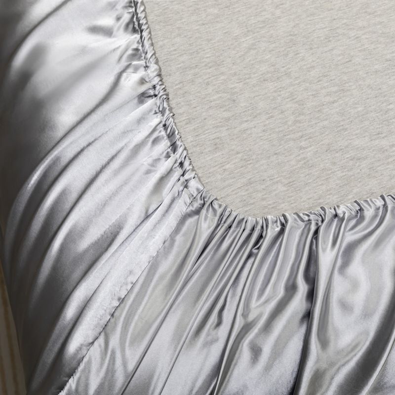 Set di lenzuola lisce come la seta con lenzuolo con angoli - 8 colori di lusso | Singolo/Matrimoniale/Queen/King Size | Poliestere antipiega e delicato sulla pelle_voghion.com