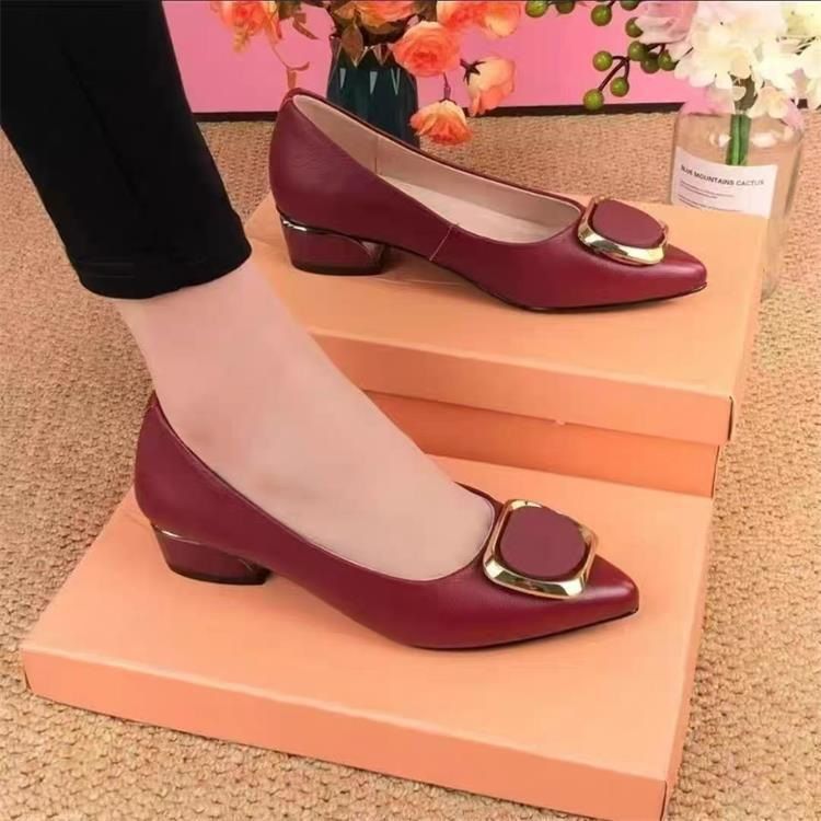 Weiche Lederschuhe mit flachem Mund, einzelne Schuhe aus Lackleder für Damen, rutschfeste, weiche Sohle, atmungsaktive Arbeitsschuhe für Mütter, kleine Lederschuhe für Damen_voghion.com
