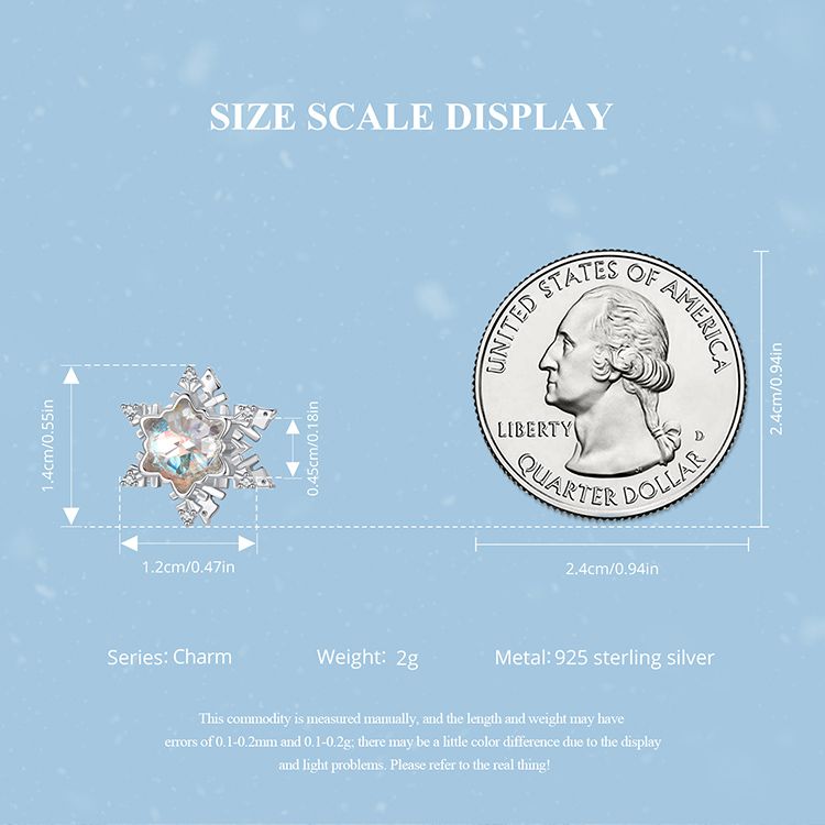 Eiskristall-Anhänger aus Sterlingsilber, BSC1073_voghion.com