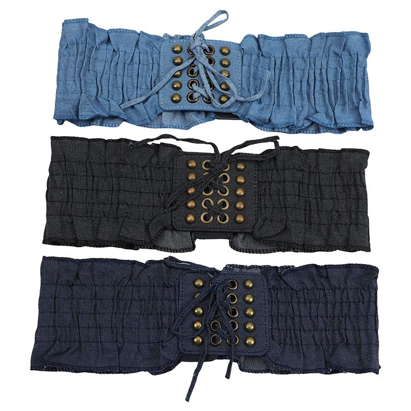 Accessori borchiati di alta qualità, elastico in vita, gonna decorativa multifunzionale da donna_voghion.com