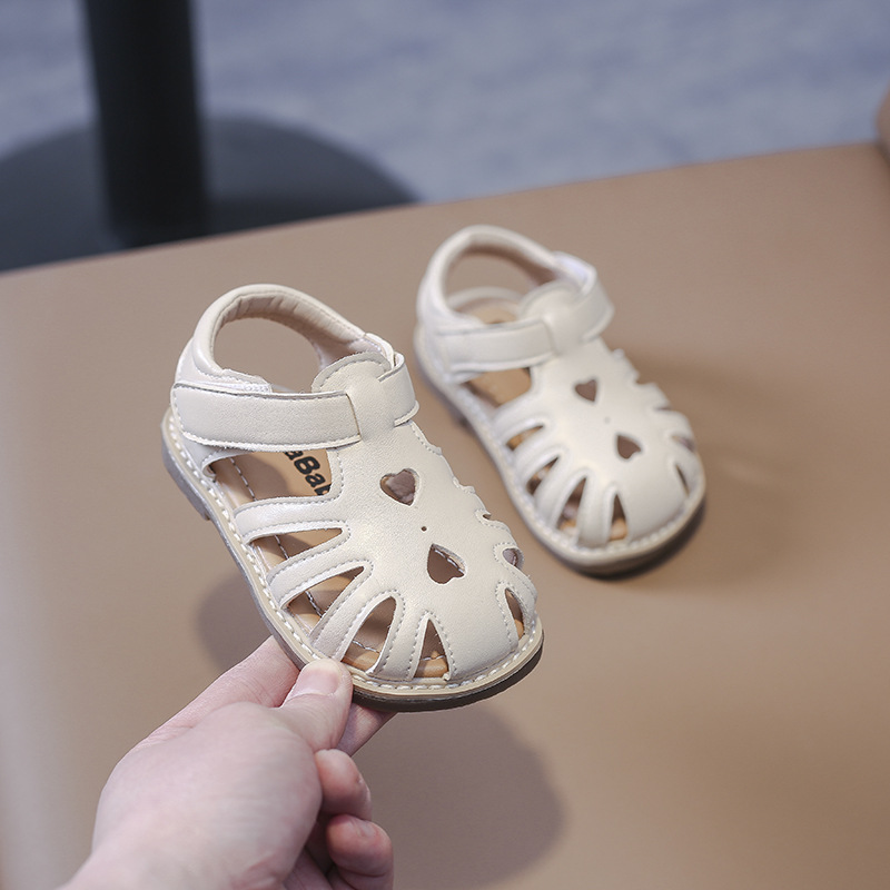 Mother&Kids Sandali per bambini per neonate Testa avvolta in velcro Scarpe da principessa Moda estiva per ragazze con suola morbida_voghion.com