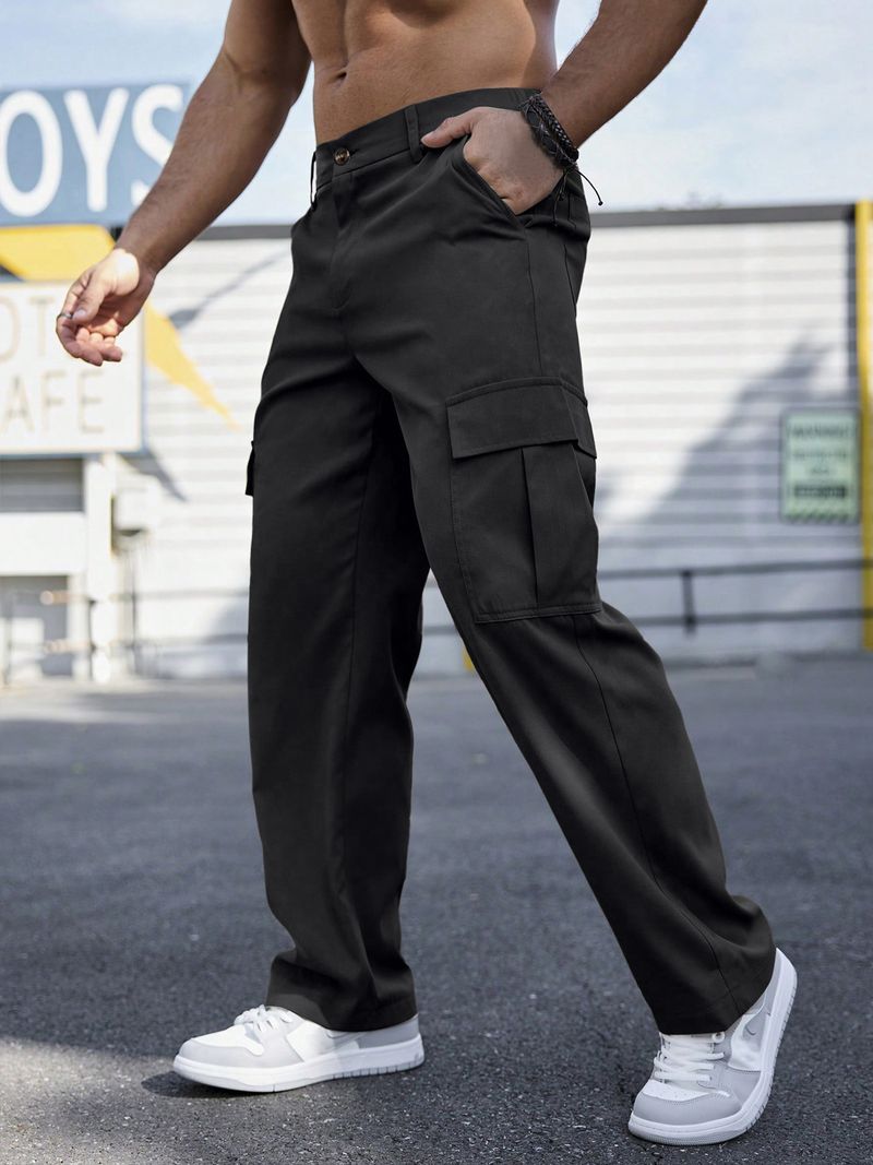 Neue Herren-Arbeitskleidung, Freizeithose, Multi-Pocket-Hose, geeignet für den täglichen Gebrauch_voghion.com