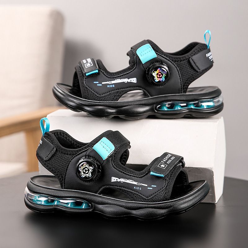 Unbeatable Quality Children's Sandals, Boys' 2025 Summer New Style, Soft Bottom, Anti Slip, Exposed Toe Air Cushion, Rotating Buckle, Men's_voghion.com