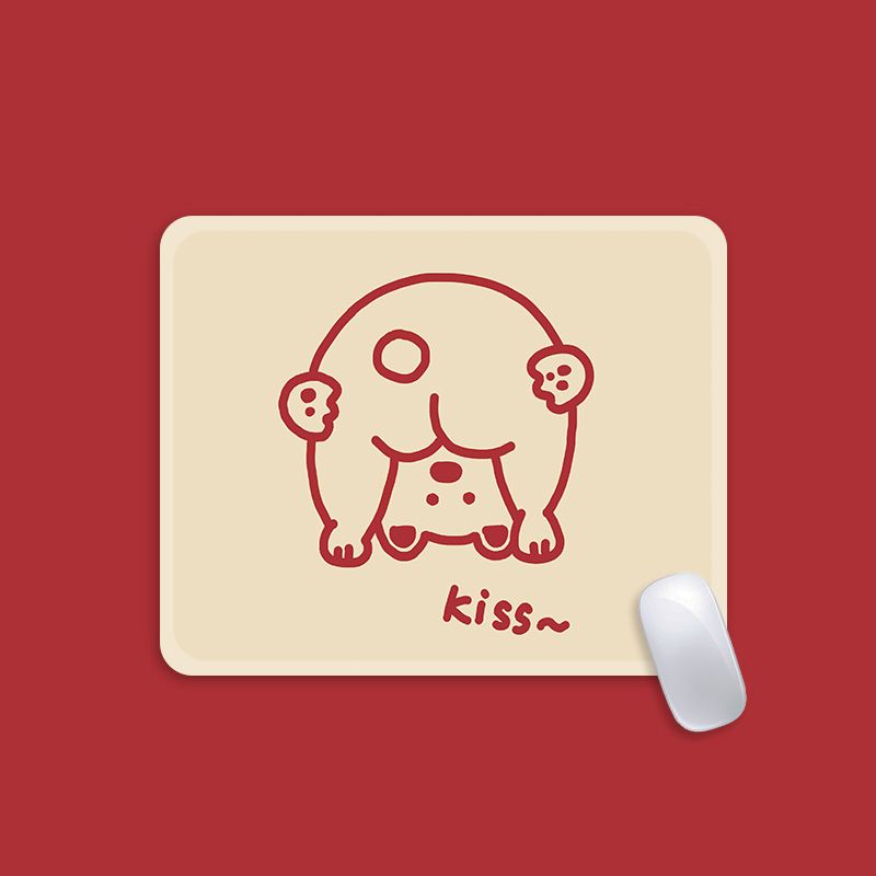 Calitate imbatabilă Design original Mouse Pad Dimensiune mică Drăguț Doamnelor Desene animate E-Sports Retro Office Game Cauciuc Masă Mat Material textil_voghion.com