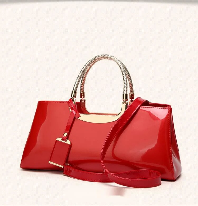 Borsa da donna per banchetti monospalla alla moda in pelle laccata leggera_voghion.com
