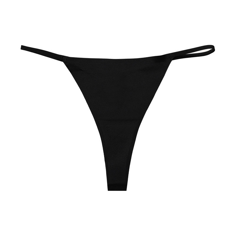 Ropa interior de mujer Sexy Traceless Tanga Bragas Cinturón fino Anillo Hebilla Calzoncillos_voghion.com