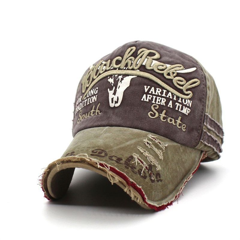 Retro canvas baseball cap for women men vintage dad hat letter outdoor sports caps hip hop Hats_voghion.com