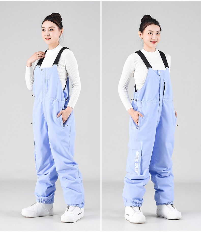 Pantaloni da sci unisex oversize invernali antivento da snowboard, termici, monopezzo_voghion.com