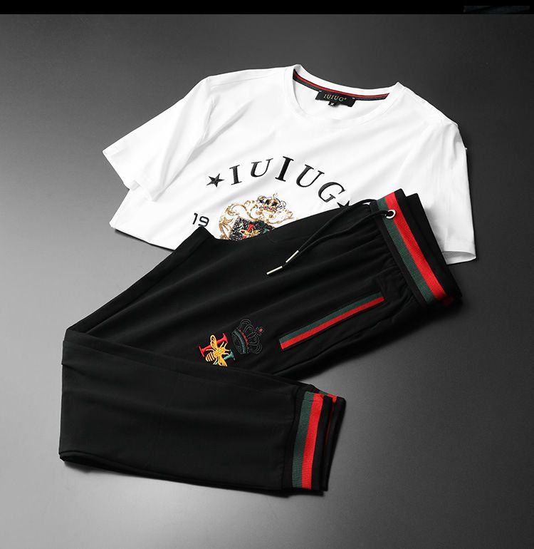 T-shirt e pantaloni da uomo casual a maniche corte_voghion.com