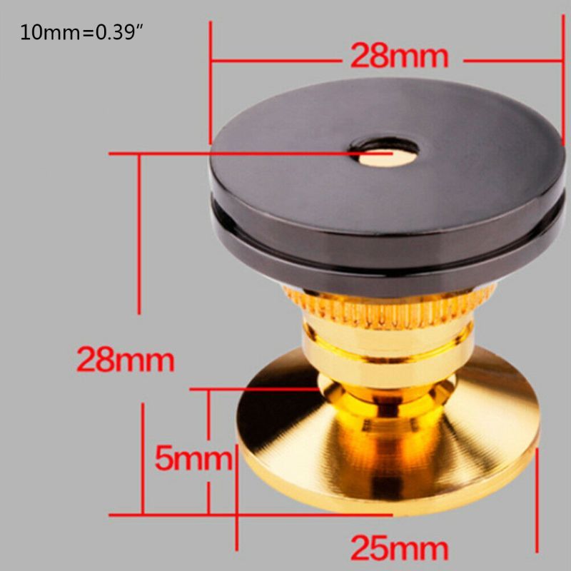 8 komplekti kullatud kõlari metallnaeltega sulamist aluseid CD-subwooferile võimendile plaadimängijale isoleerivad jalad kahepoolsete kinnitustega_voghion.com