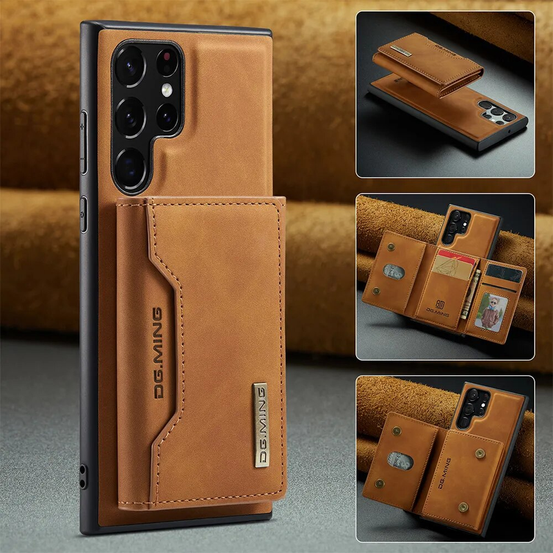 Custodia in pelle per Samsung Galaxy S23 S22 Plus S21 S20 FE Note20 Custodia protettiva per portafoglio con supporto ultra staccabile_voghion.com