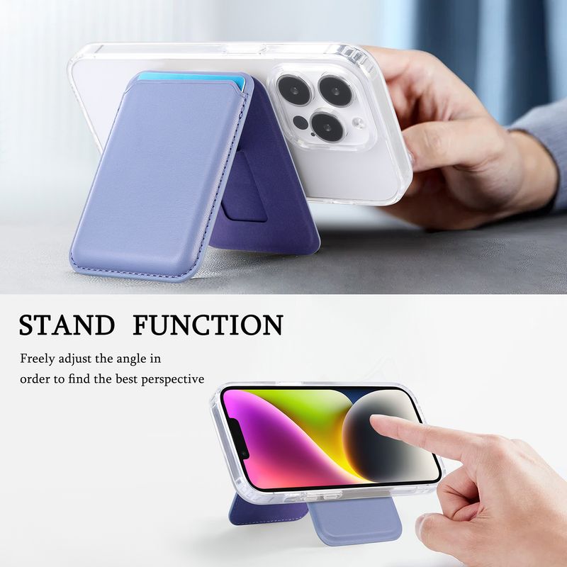 TechGlobe Kompatible Hülle für iPhone 17 mit starkem Magnethalter, Kartenfach, offizieller Farbe, multifunktionalem Ständer und Aufbewahrungsmöglichkeit_voghion.com