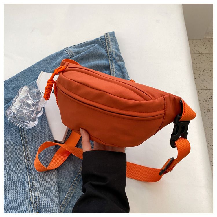 Borsa a tracolla in nylon alla moda per le donne, borsa a tracolla in tela, marsupio casual, marsupio sportivo a mezzaluna_voghion.com