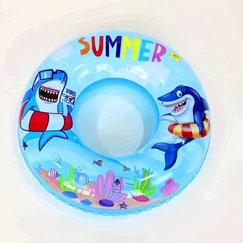 Kids Cartoon Swim Rings - Durable PVC Inflatable Swimming Tubes for Beginners, Flotation Devices for Beach Pool Parties, Age 3-6 Years_voghion.com