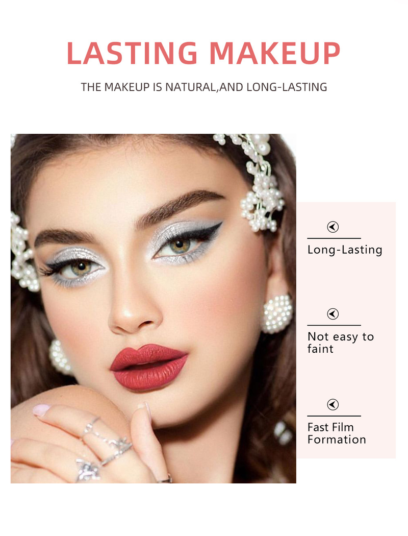 carina QIBEST Cement Grey Matte Pearlescent Fine Shine Dark Punk Smoky Makeup eye shadow Liquid_voghion.com
