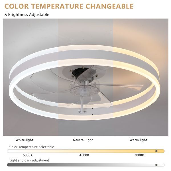 Ceiling Fan With Lights Dimmable LED_voghion.com