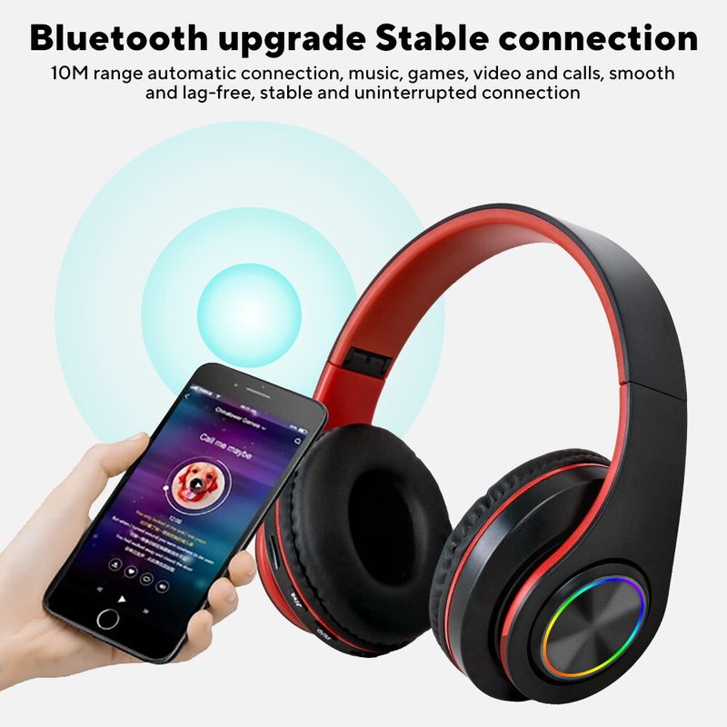 Wireless Headphones Bluetooth 5.4 Noise Cancelling Over-Ear Stereo Earphones UK_voghion.com