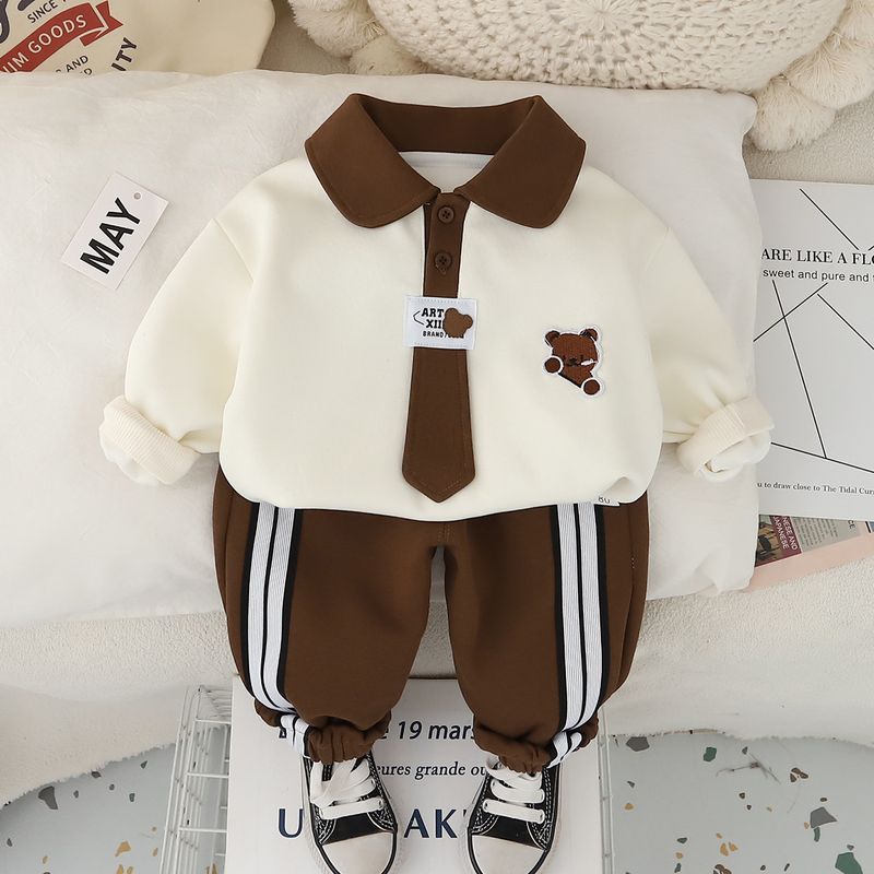 Felpa con cappuccio a maniche lunghe con coulisse per bambini, 2025, nuovi vestiti per neonati, primavera e autunno, set due pezzi alla moda_voghion.com