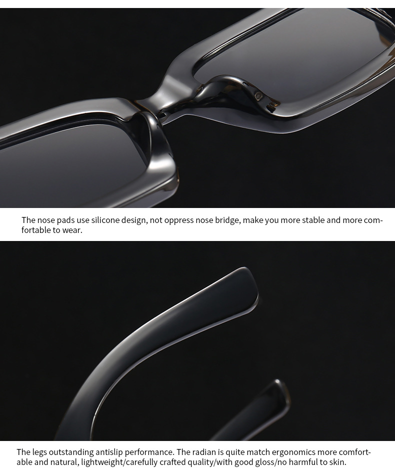 New Rectangle Sunglasses Women Men 2022 Vintage Fashion Square Female  Designer Black Sun glasses Male UV400 Eyewear_voghion.com