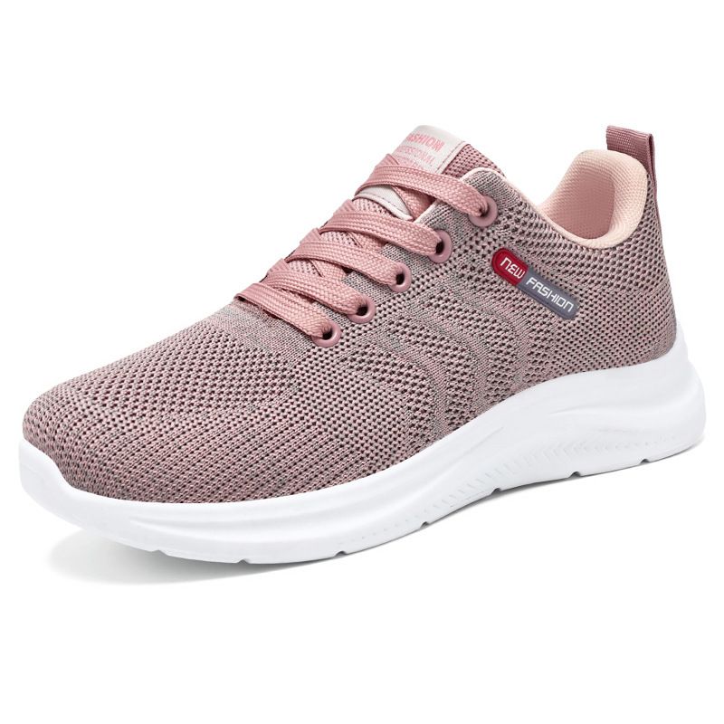 Zapatillas de deporte de verano para mujer, cómodas, informales, sencillas y versátiles, de malla transpirable, con suela suave_voghion.com