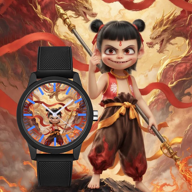 Men's Watches Magic Child Peripheral Nezha Student Quartz Watch Magic Pill Same Style Silent Lifestyle Leisure Children's Precision Watch_voghion.com