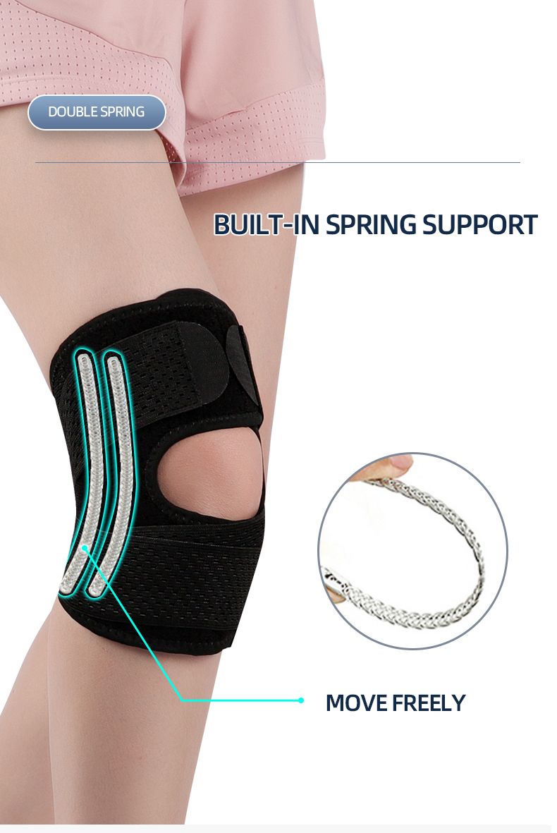 Suport pentru picioare și genunchi, orteză, genunchi, bandaj elastic pentru biciclete, drumeții, alergare, fitness, orteză, suport pentru rotula, bandă elastică pentru rotula_voghion.com