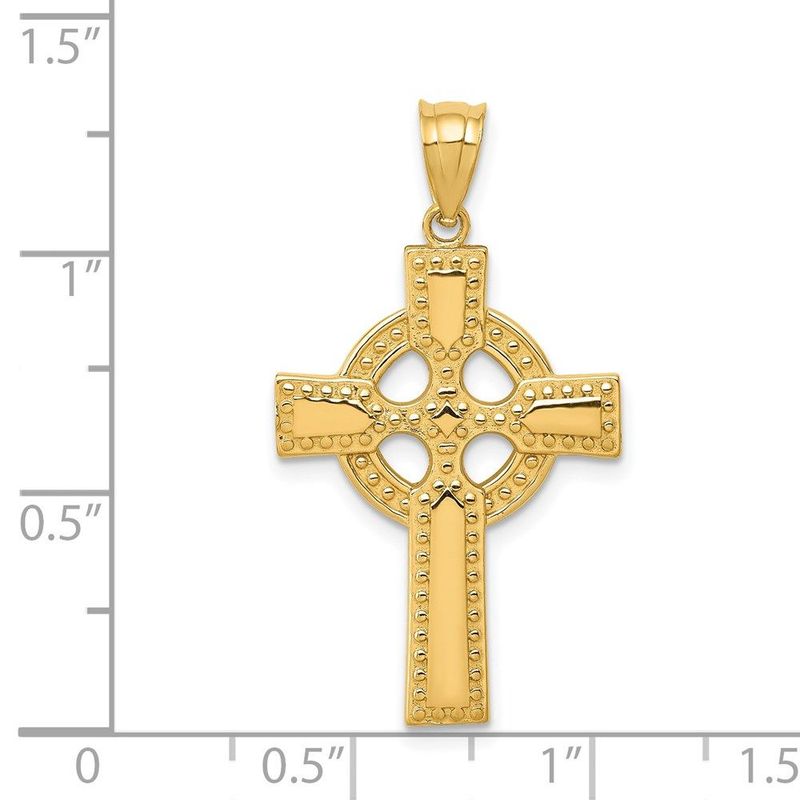 14k Celtic Cross Pendant_voghion.com
