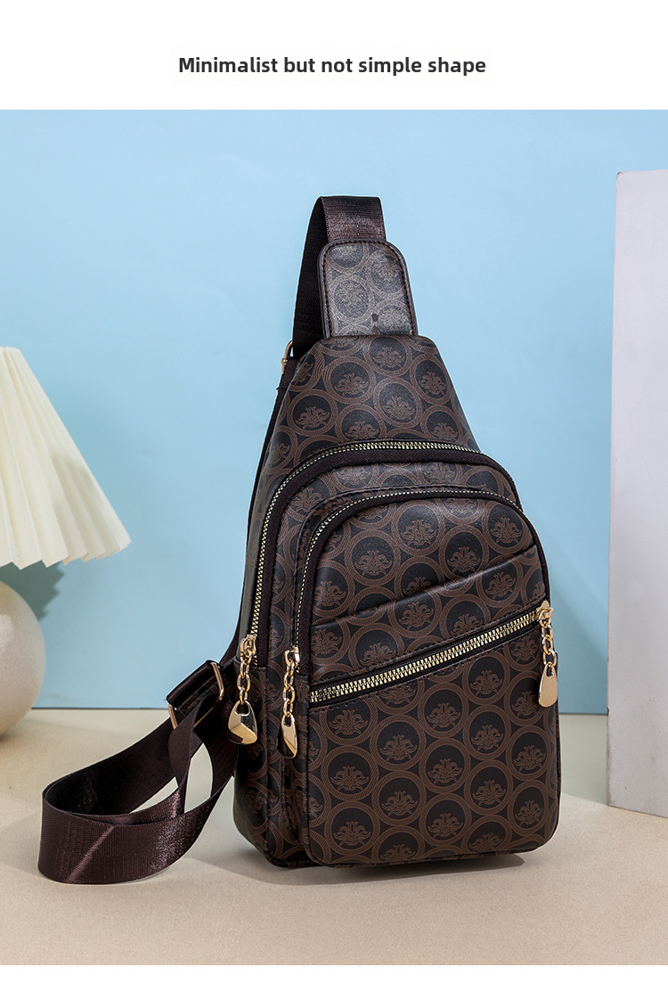 Chest Bag, New Arrival Fashionable And Simple European And American Retro Style Women's Bag, Classic And Versatile Crossbody Bag._voghion.com