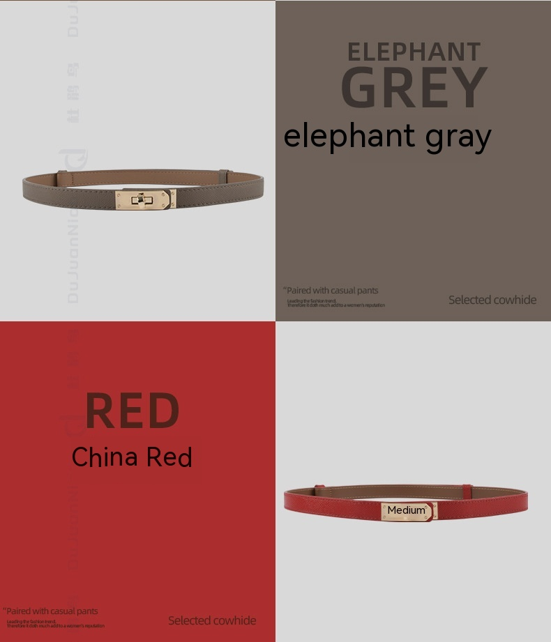 2024 High Quality Antique Style Retro Belt Women's Leather Fashionable Thin Belt Decoration Dress Belt Exquisite Gift_voghion.com