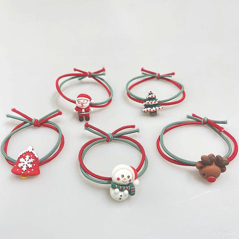 Regalo di Natale Fondina di Natale semplice piccola fascia in pelle invia cerchio per capelli migliore amico cravatta mori corda per capelli accessori per capelli_voghion.com