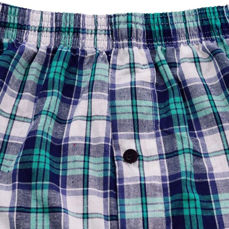 Weizhifu Casual Plaid Imprimer Taille Élastique Hommes Sous-Vêtements Pantalons De Plage D'été Boxers Shorts-Couleur Aléatoire L_voghion.com