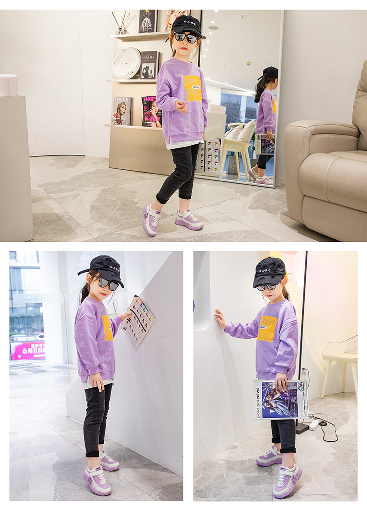 2024 frühjahr Neue kinder Sport Mädchen Casual Mesh Atmungsaktive Leichte Laufschuhe Student Kleine Weiße Schuhe_voghion.com