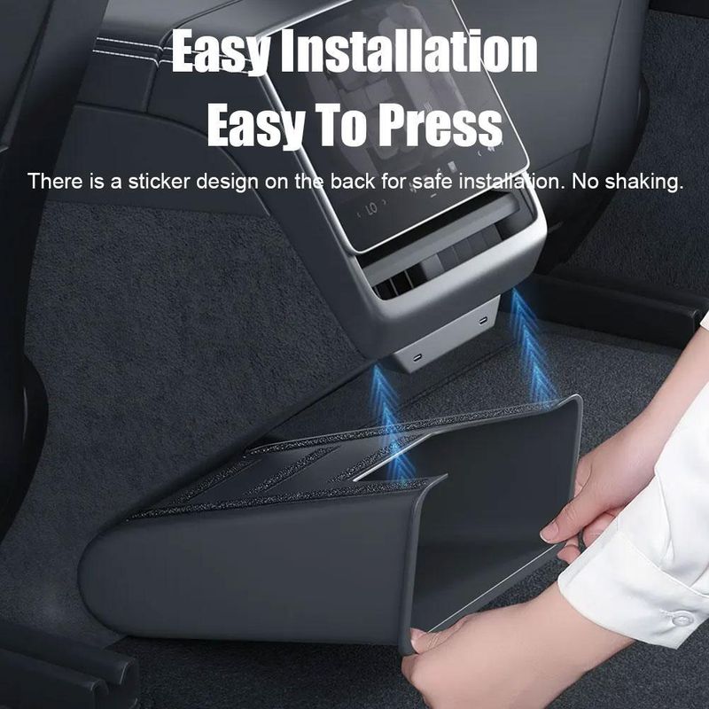 Adequado para a caixa de armazenamento traseira atualizada do Tesla Model Y/3, acessórios para latas de lixo de carro_voghion.com