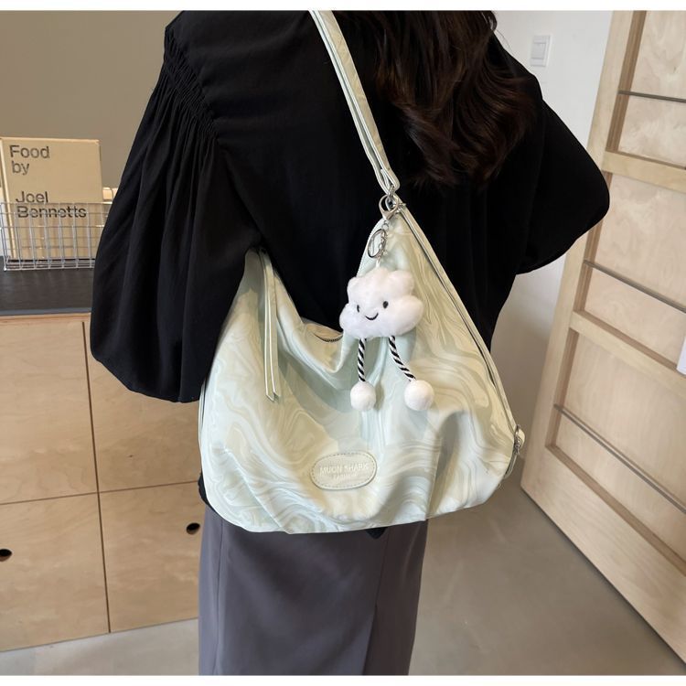 Borsa tote minimalista e capiente per donna, modello coreano, estate 2024, versatile, con tracolla di alta qualità e tracolla ascellare._voghion.com