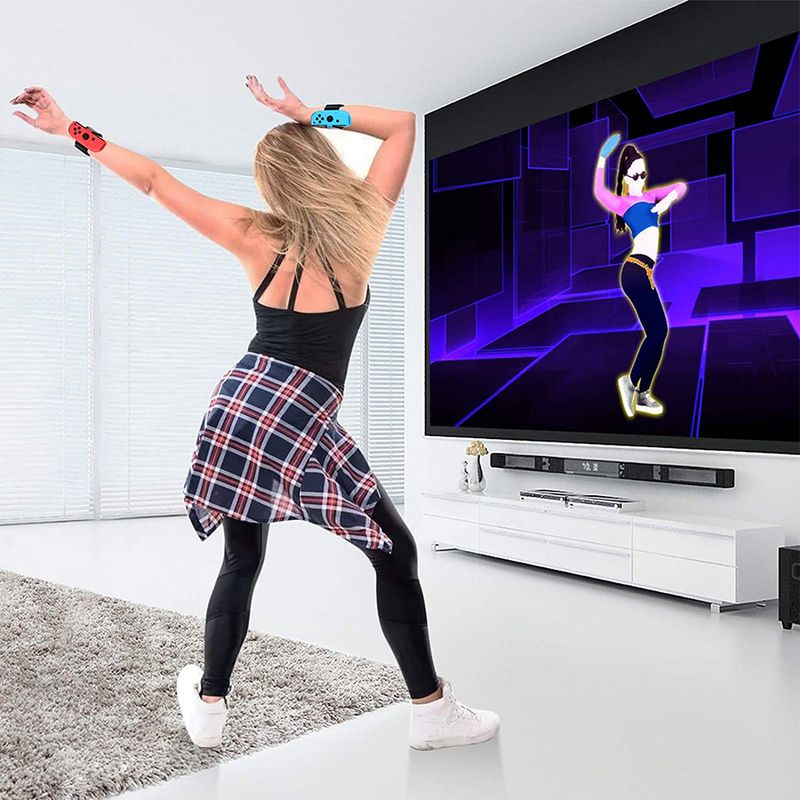 1 Pair Adjustable Game Bracelet Elastic Strap for Nintendo Switch Joy-Con Controller Wrist Dance Band Armband For Switch OLED_voghion.com